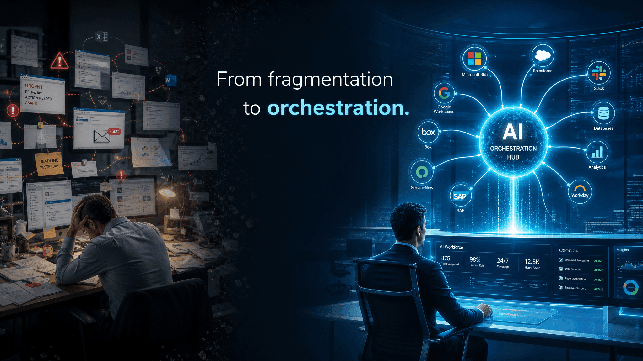 Azure deployment architecture for AI workforce