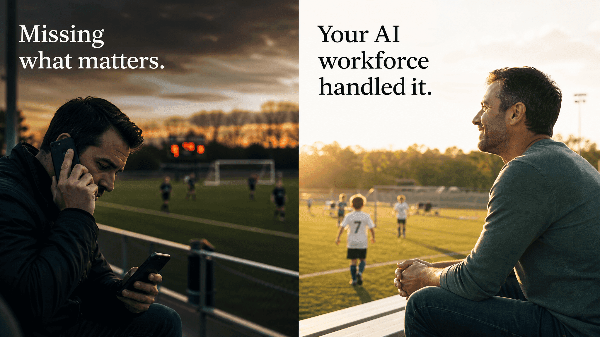 Missing what matters vs Your AI workforce handled it