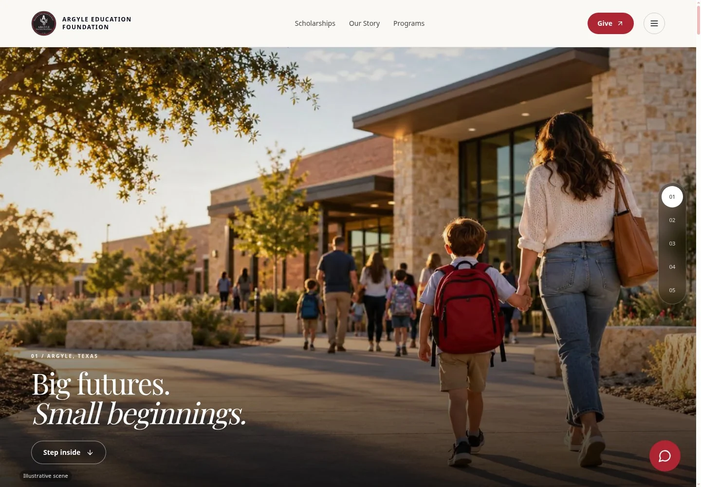 Argyle Education Foundation website preview