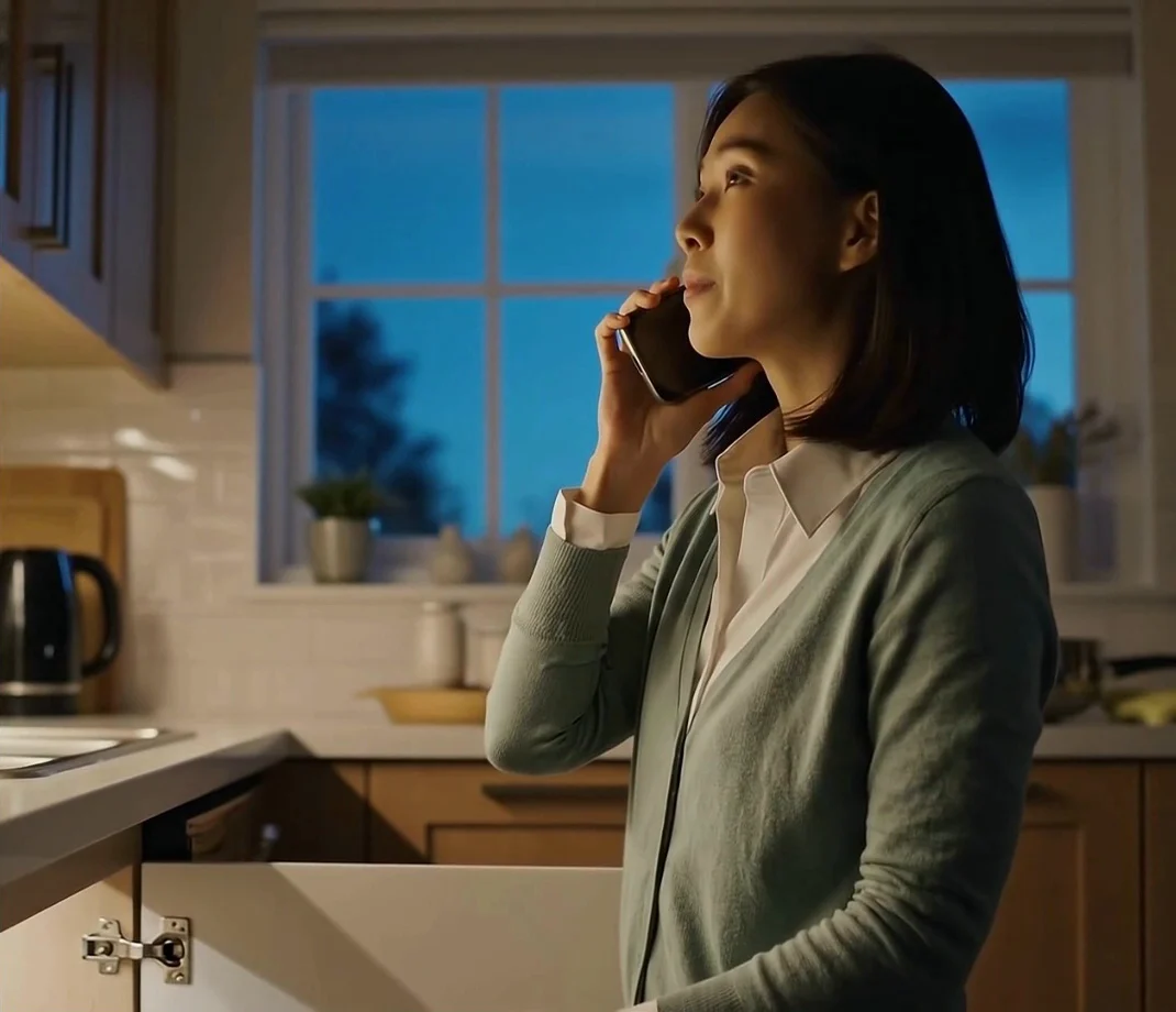 Illustrative after-hours caller in the approved TAG film